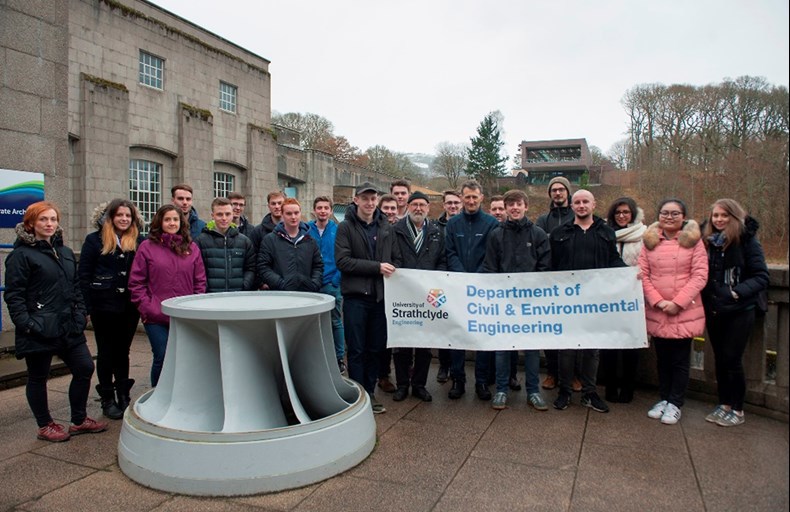 Students with Kenny Dempster (SSE) and Jim Miller (author)